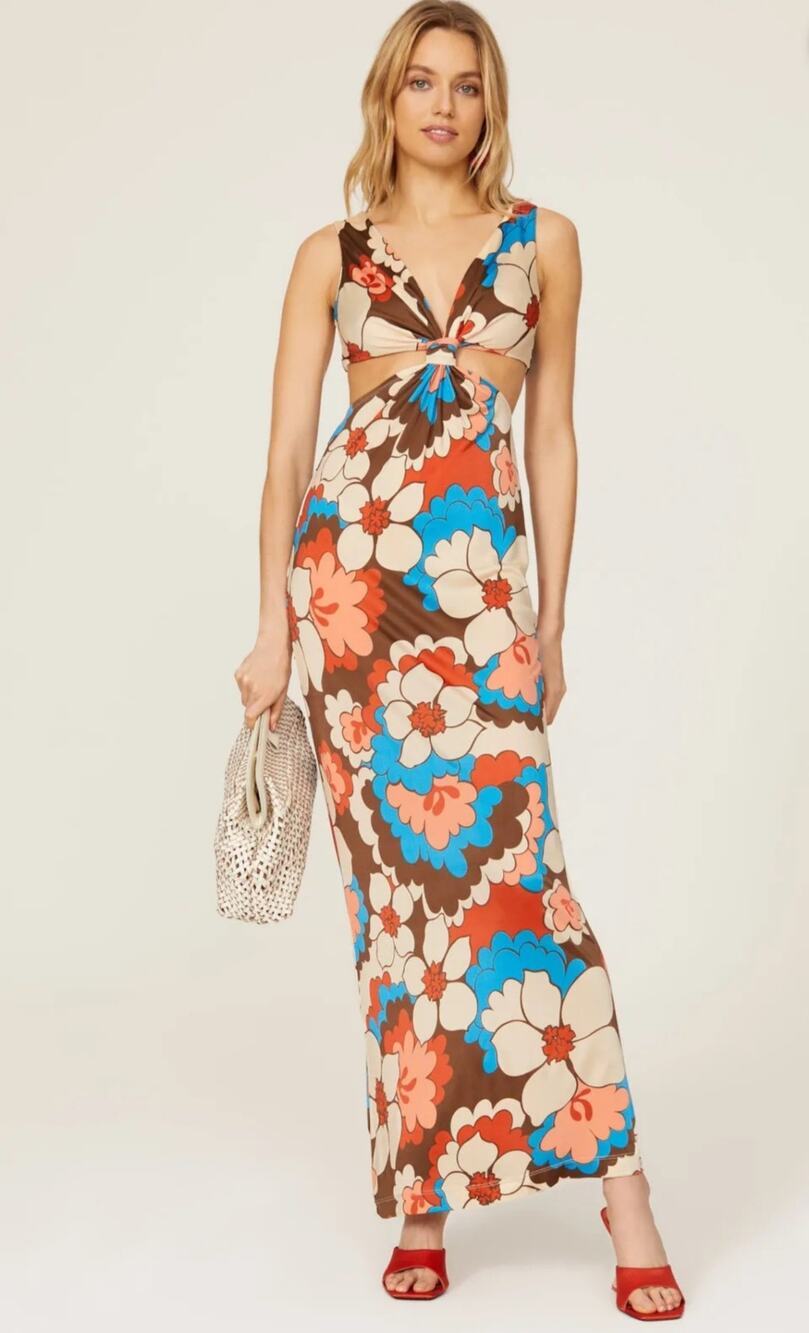 Ronny Kobo SammyCutout Maxi Dress Women Size S